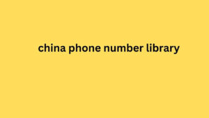 china phone number library